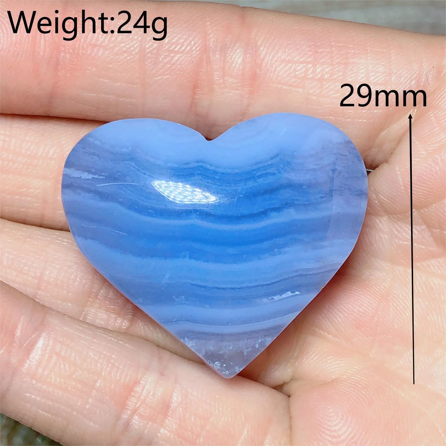 Blue Lace Agate Heart-ToShay.org