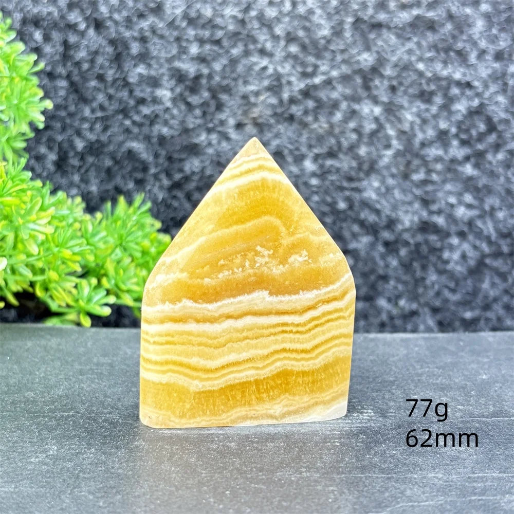 Yellow Striped Crystal Tower-ToShay.org