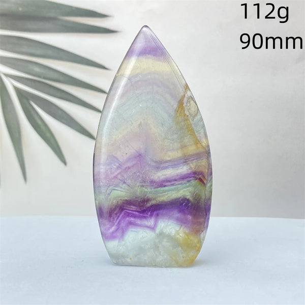 Green Feather Fluorite Torch-ToShay.org