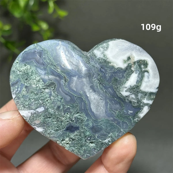 Green Aquatic Agate Heart-ToShay.org