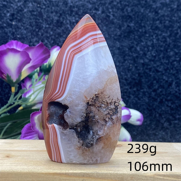 Red Lace Agate Flame-ToShay.org