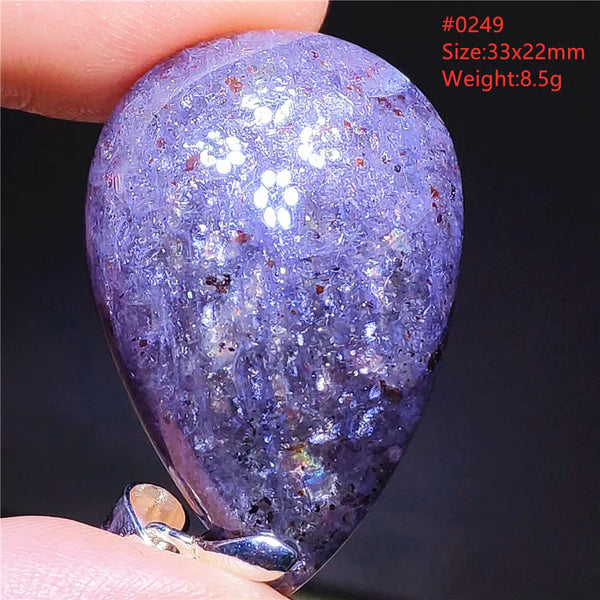 Blue Blood Red Lolite Pendant-ToShay.org