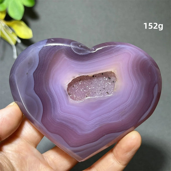 Purple Agate Geode Heart-ToShay.org