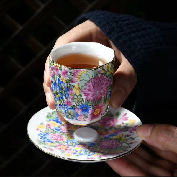 Flower Porcelain Teapot-ToShay.org