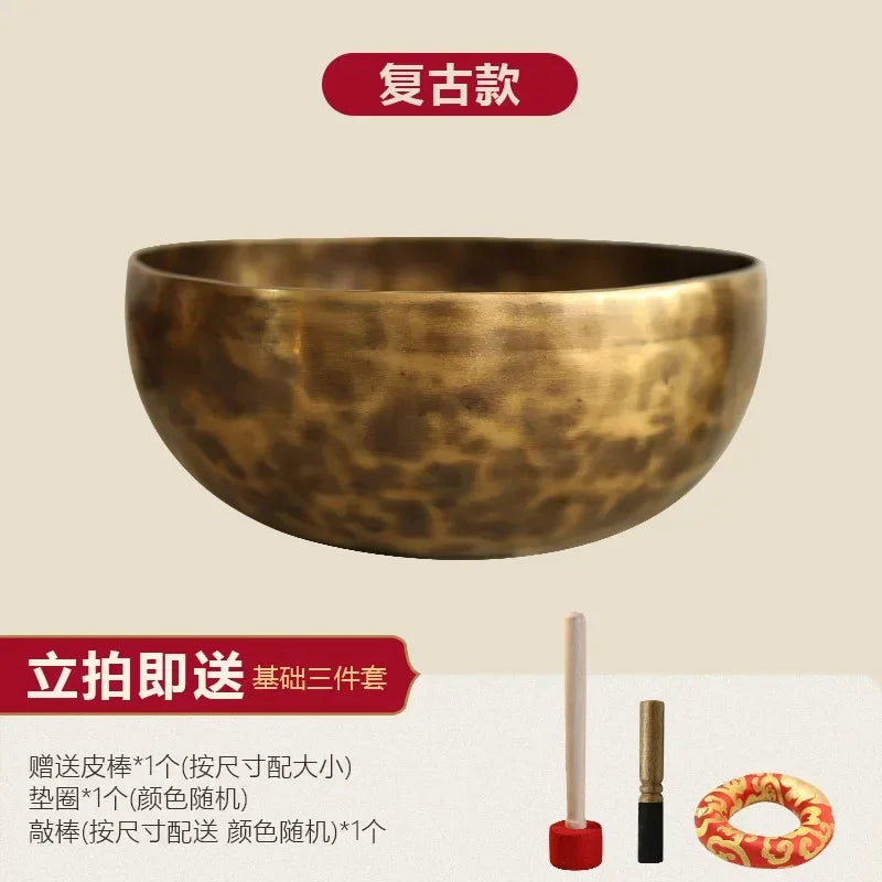 Tibetan Brass Singing Bowl-ToShay.org