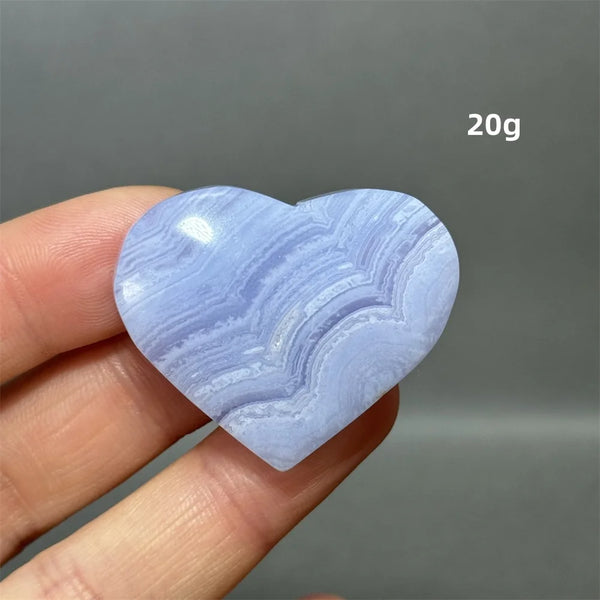 Blue Lace Crystal Heart-ToShay.org