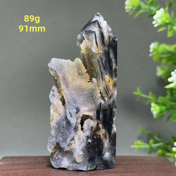 Purple Sphalerite Geode Obelisk-ToShay.org