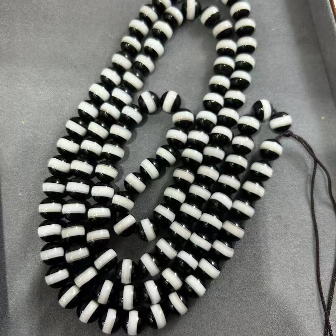 Black White Agate Beads-ToShay.org