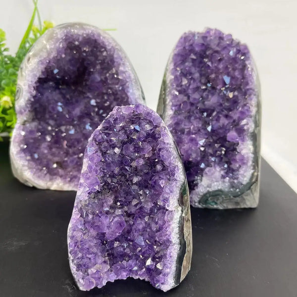 Purple Amethyst Geode Crystal Cluster-ToShay.org