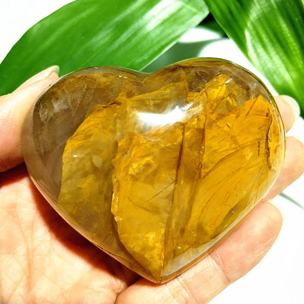 Yellow Blood Quartz Heart-ToShay.org