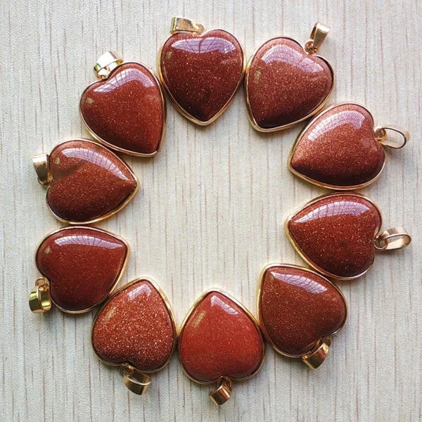 Mixed Crystal Heart Pendants-ToShay.org