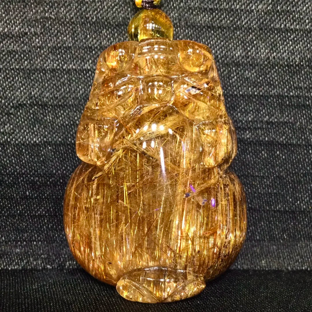 Copper Rutilated Quartz Pendant-ToShay.org