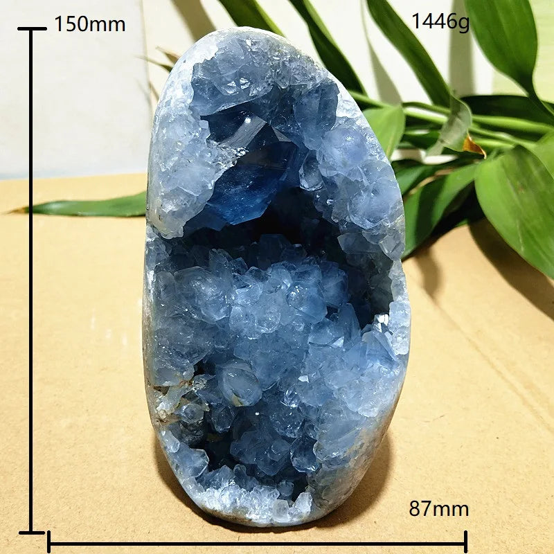 Blue Celestine Crystal Geode-ToShay.org