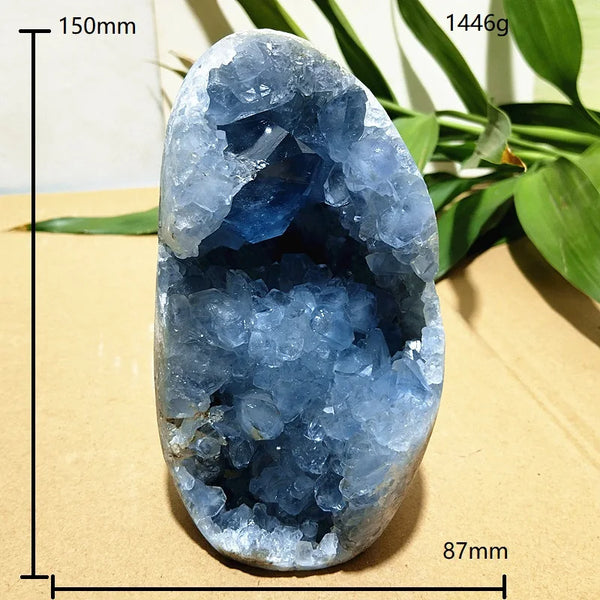 Blue Celestine Crystal Geode-ToShay.org