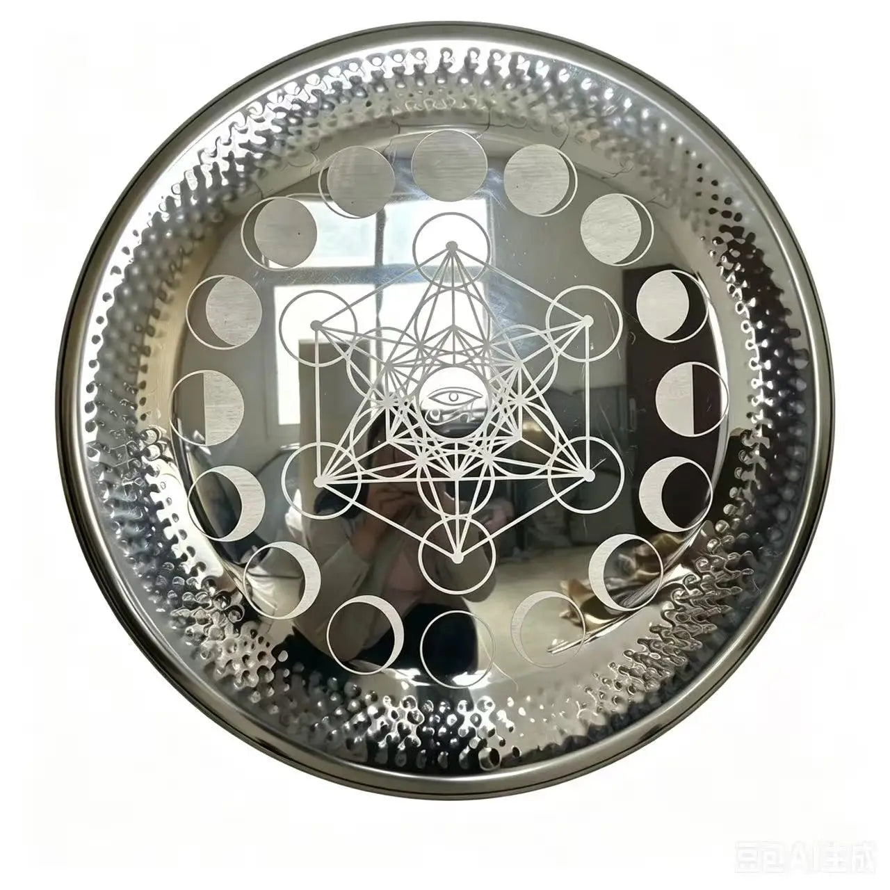 Nickel Horus Eye Mirror Gong-ToShay.org