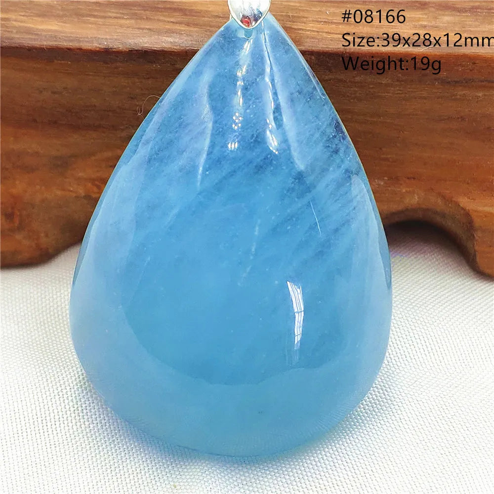 Blue Aquamarine Pendant-ToShay.org
