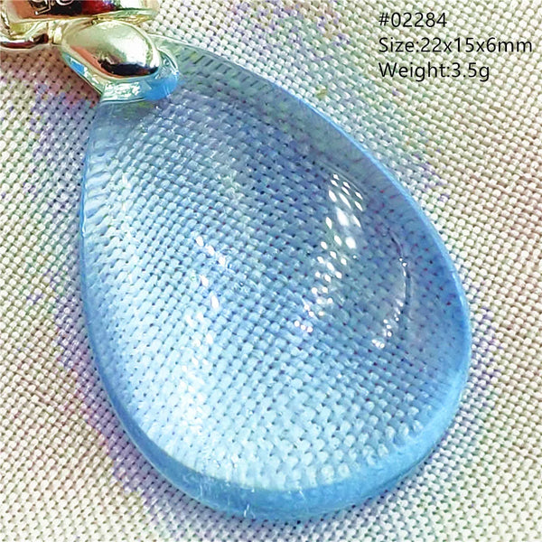 Blue Topaz Crystal Pendant-ToShay.org