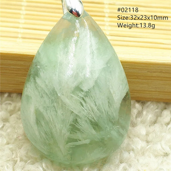 Green Blue Fluorite Pendant-ToShay.org