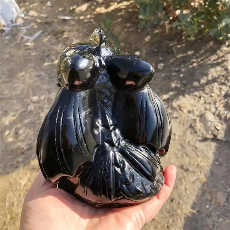 Black Obsidian Baby Dragon-ToShay.org