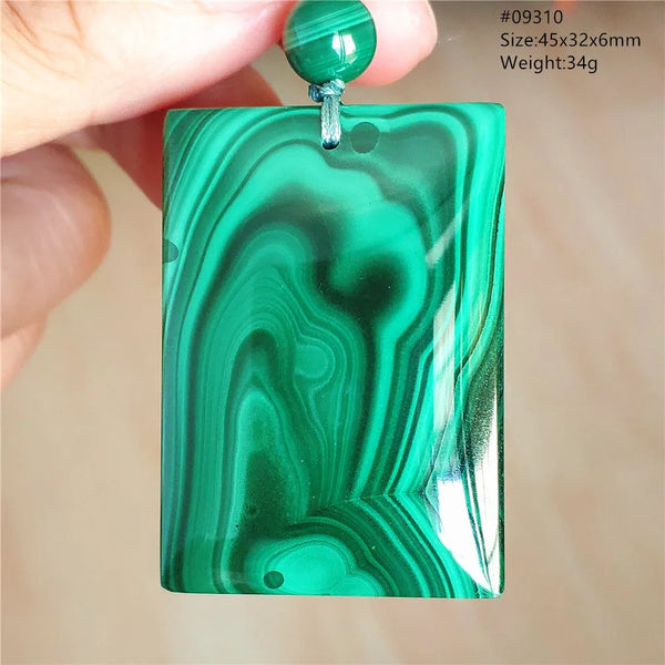 Green Malachite Chrysocolla Pendant-ToShay.org