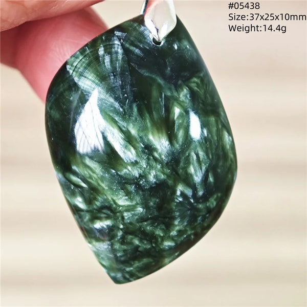 Green Seraphinite Pendant-ToShay.org