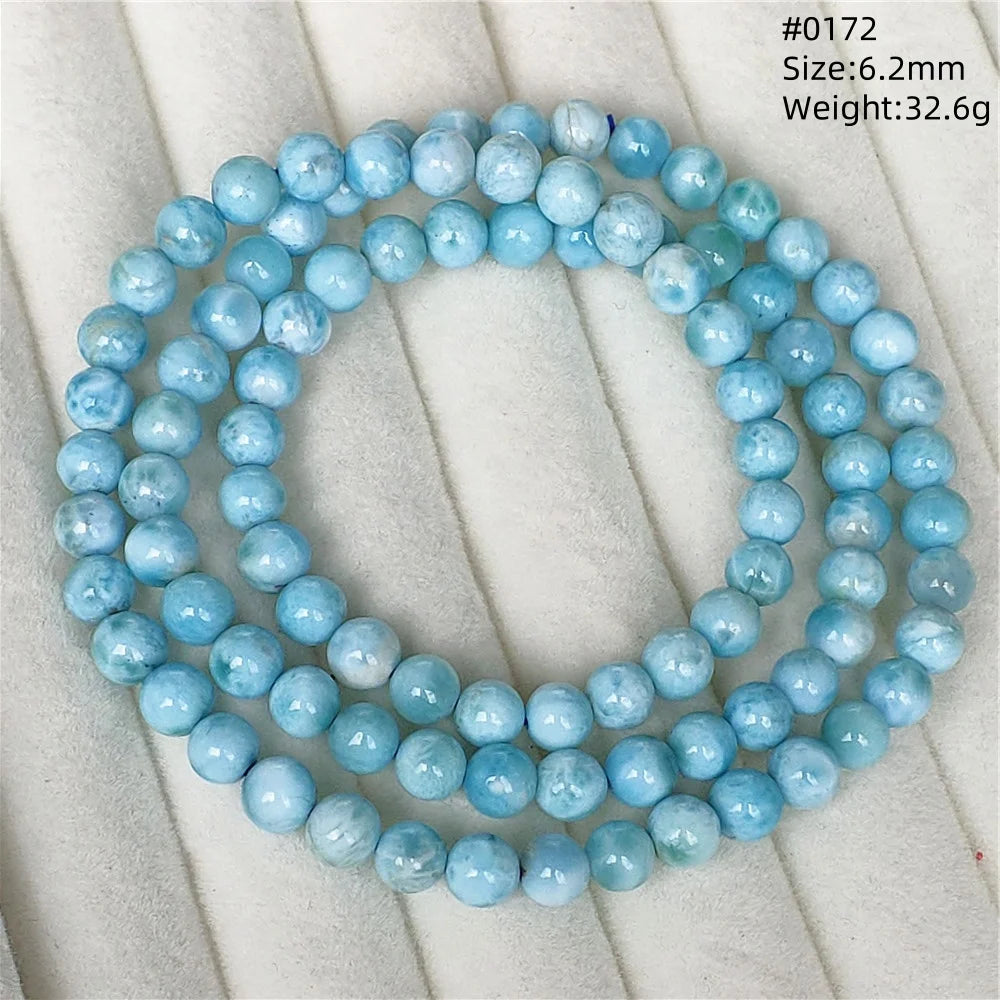 Blue Larimar Wrap Bracelet-ToShay.org