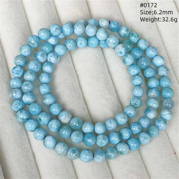 Blue Larimar Wrap Bracelet-ToShay.org