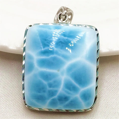 Blue Larimar Pendant-ToShay.org