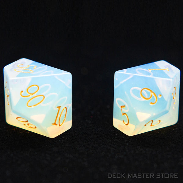 White Opalite Dice-ToShay.org