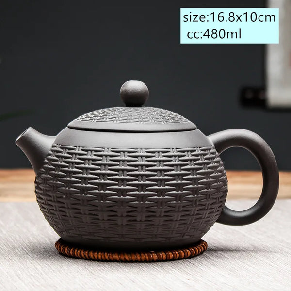 Yixing Clay Bamboo Teapot-ToShay.org