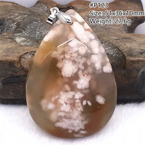 Pink Cherry Agate Pendant-ToShay.org