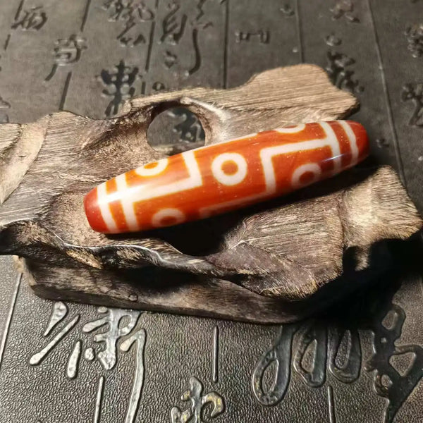 Tibetan Agate Eyes Dzi Bead-ToShay.org