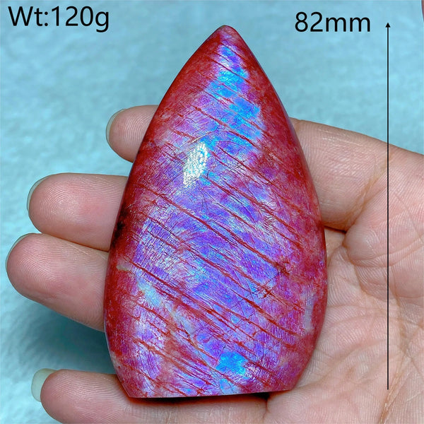 Red Purple Fire Quartz Moonstone-ToShay.org