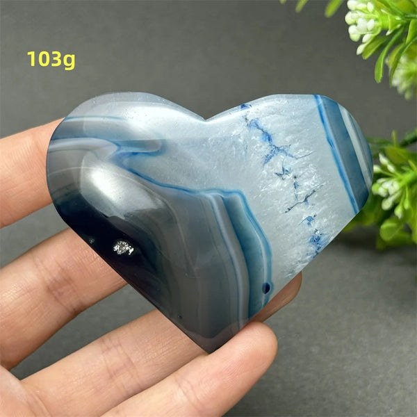 Blue Agate Heart-ToShay.org