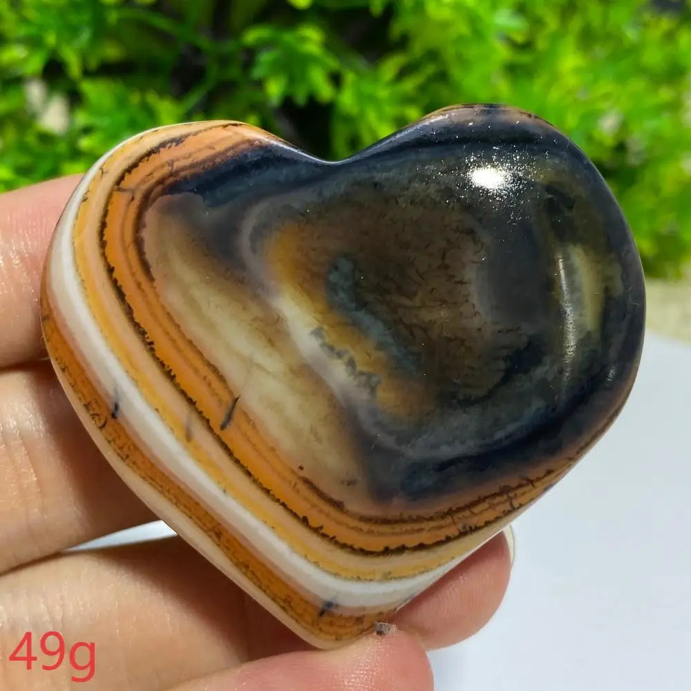 Black Agate Geode Heart-ToShay.org