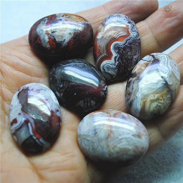 Red Agate Cabochons-ToShay.org