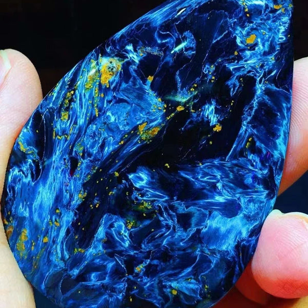 Blue Pietersite Chatoyancy Pendant-ToShay.org