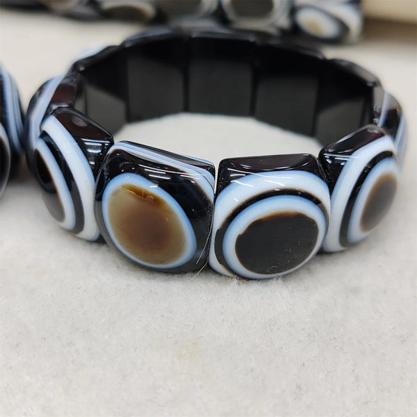 Black White Agate Bracelet-ToShay.org