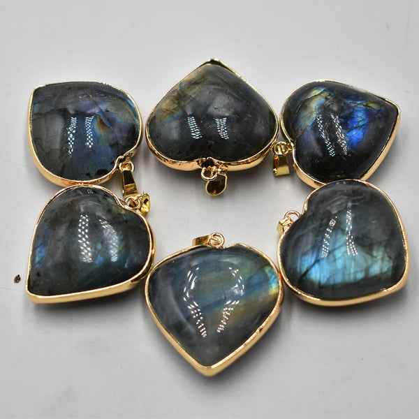 Blue Labrador Heart Pendants-ToShay.org