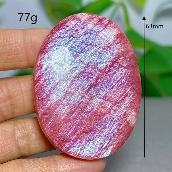 Red Moonstone Palm Stone-ToShay.org