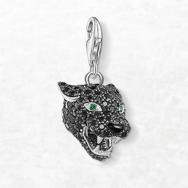 Black Silver Cat Pendant-ToShay.org