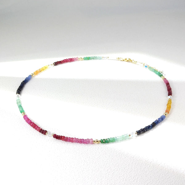 Rainbow Crystal Necklace-ToShay.org