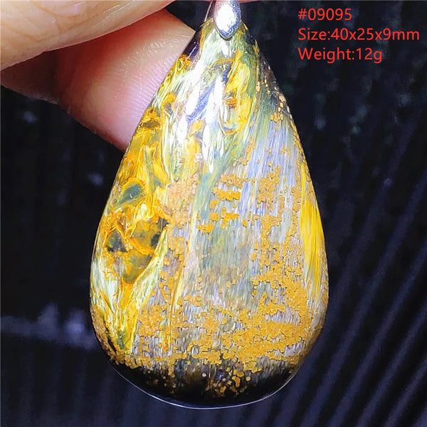 Blue Pietersite Chatoyant Pendant-ToShay.org