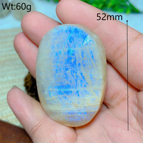 Blue Moonstone Palm Stones-ToShay.org