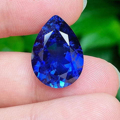 Blue Crystal Cut Sapphire-ToShay.org