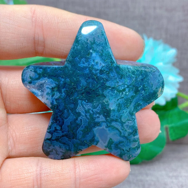 Green Moss Agate Star-ToShay.org