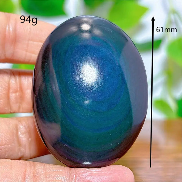 Rainbow Obsidian Palm Stones-ToShay.org