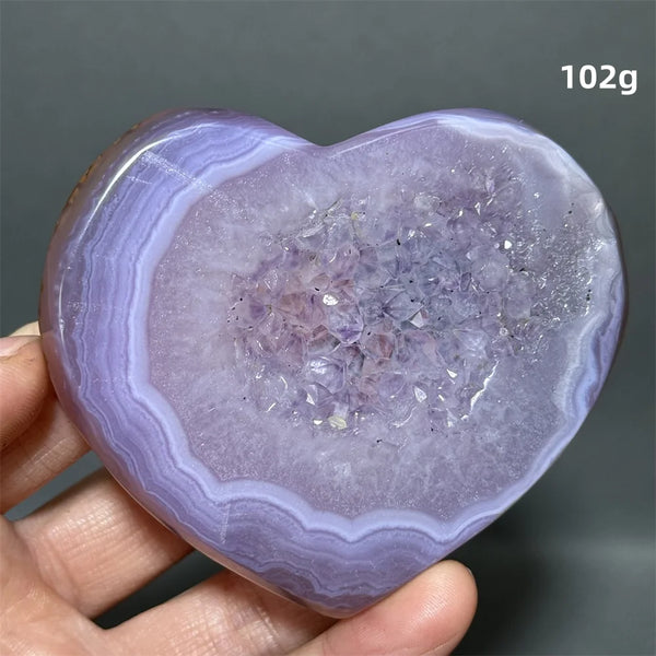 Purple Agate Heart-ToShay.org