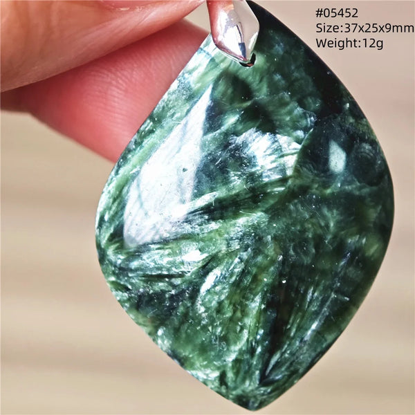 Green Seraphinite Pendant-ToShay.org