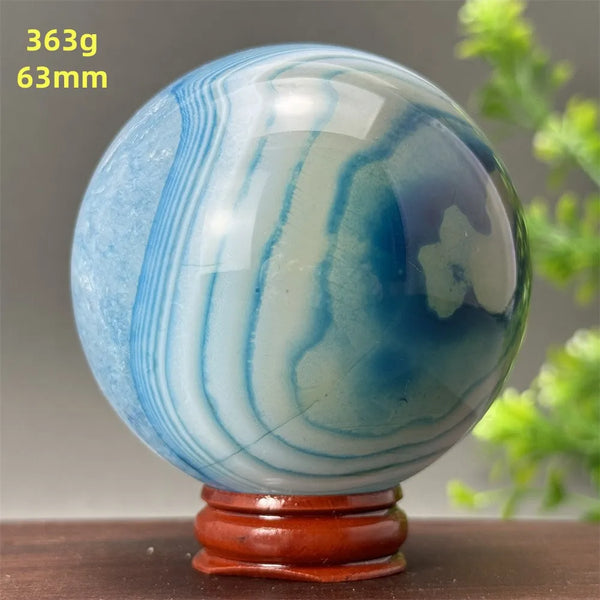 Blue Agate Ball-ToShay.org